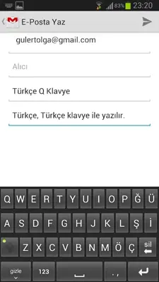 Türkçe Q Klavye android App screenshot 2